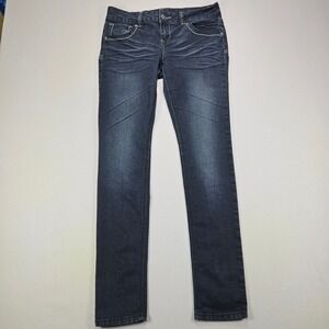 Bongo‎ Jeans London Special Edition Skinny Dark Wash Flap Pocket Women Size 9